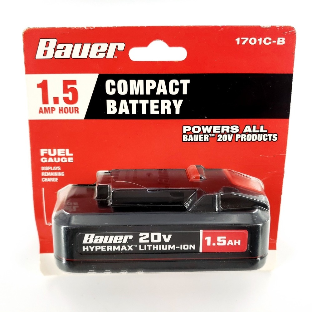 Original Bauer Hypermax 20V 1.5 AH Lithium-Ion Battery 1701C-B 64817 New Sealed